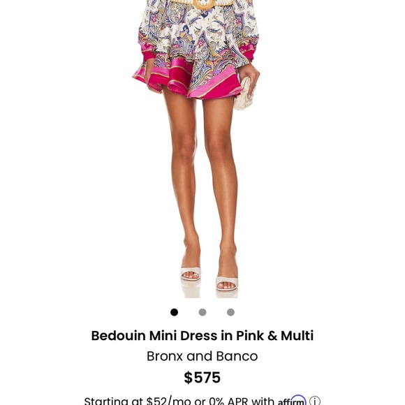 Bronx and Banco Vibrant Pink and Patterned Mini Dress - Picture 3 of 8